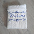 Blanket lined in personalized soft minky, embroidered first name and/or ornament